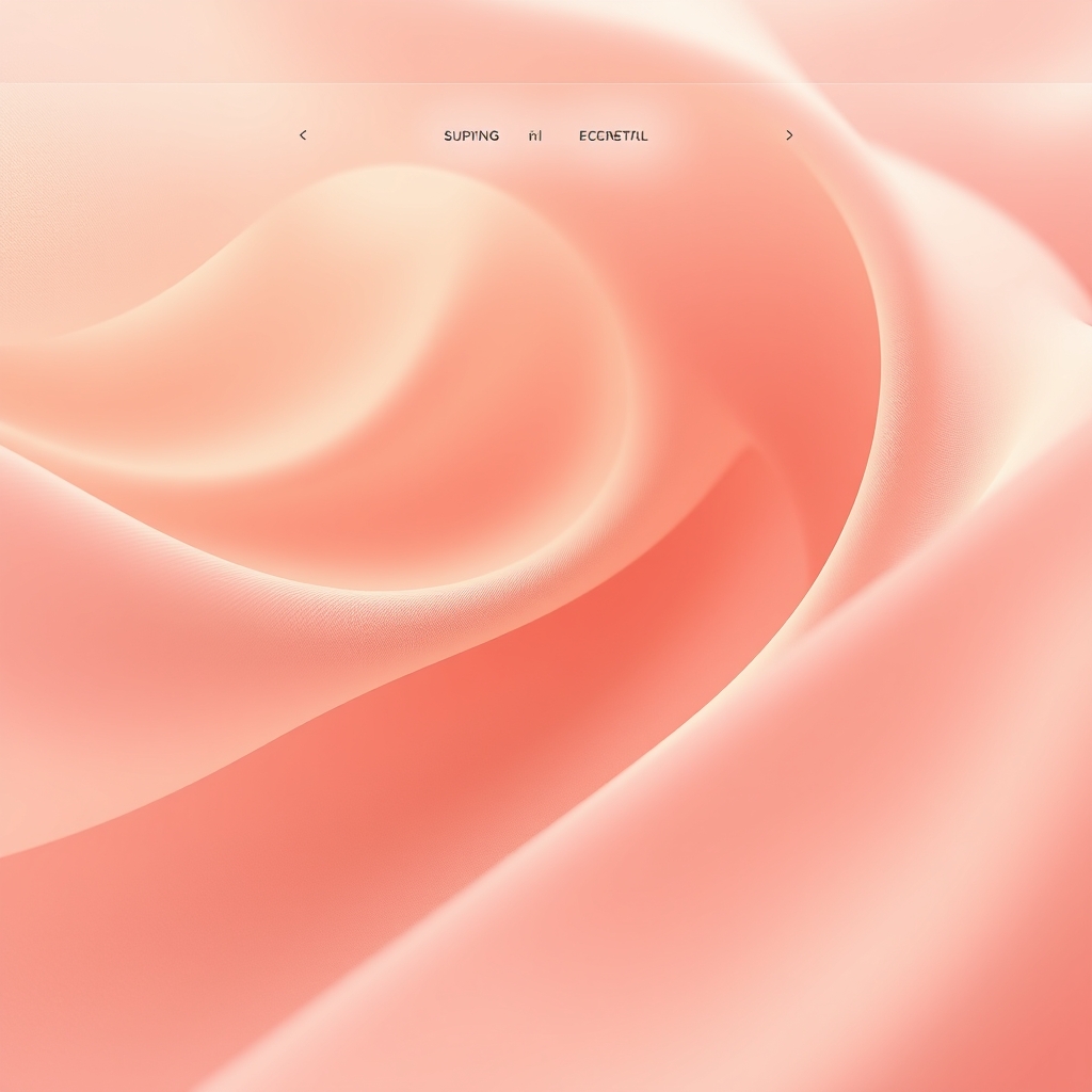 A sleek, modern website homepage where a subtle, looped video background shows flowing fabric or moving light particles, creating a sense of depth and motion behind clean text.