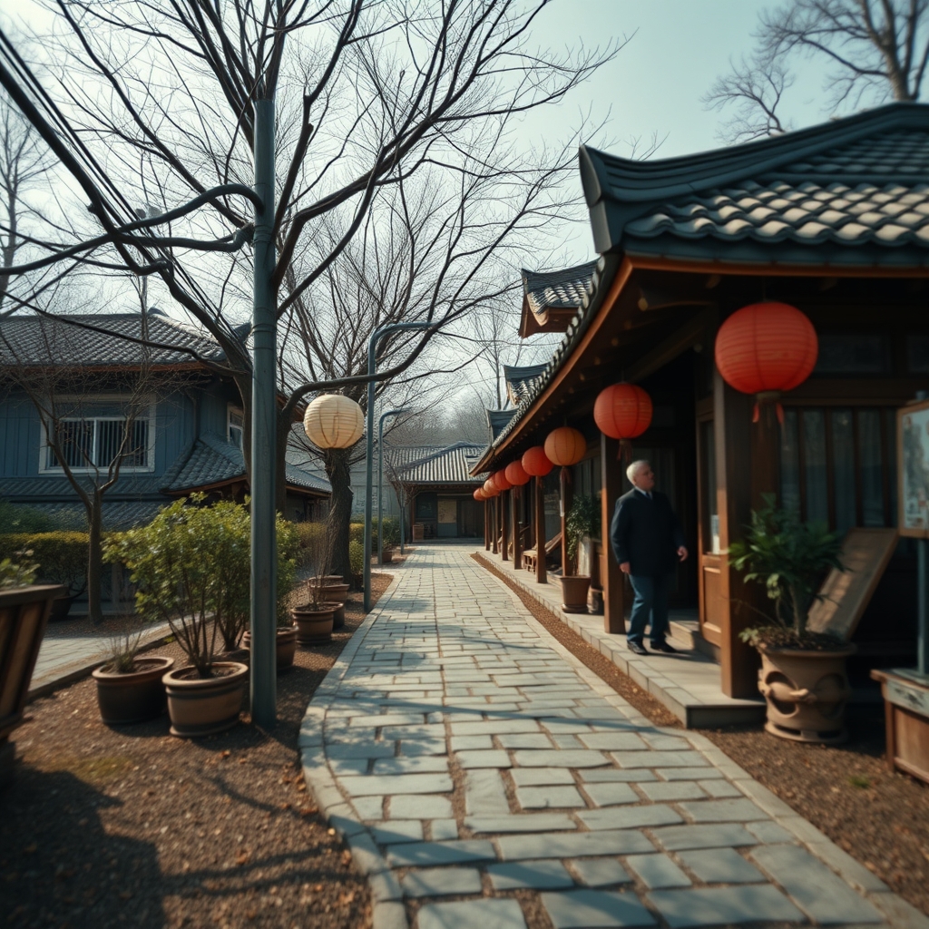 도시 야경을 배경으로 팀원들이 미래를 향해 함께 걸어가는 뒷모습, 희망적인 오렌지빛 노을