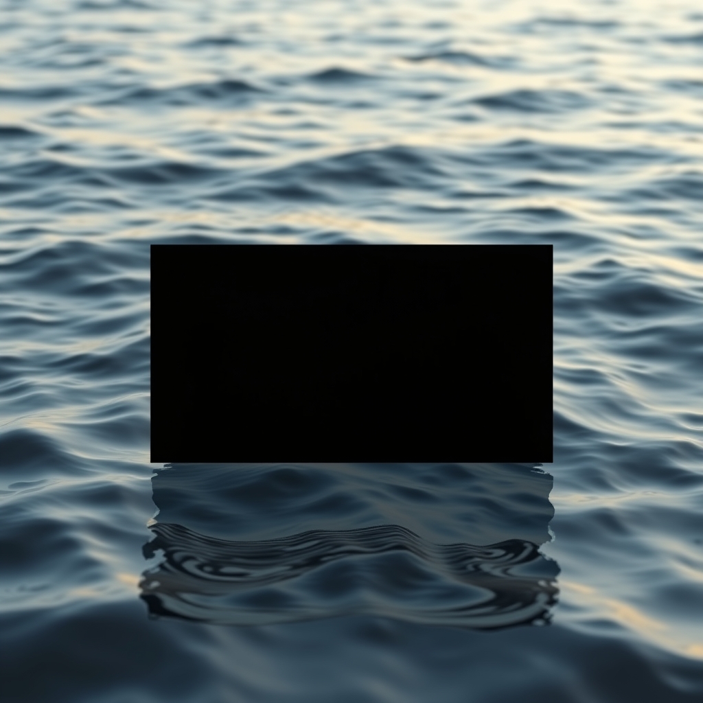 A sleek website interface with a looping video background of gentle waves, creating a calm visual rhythm.