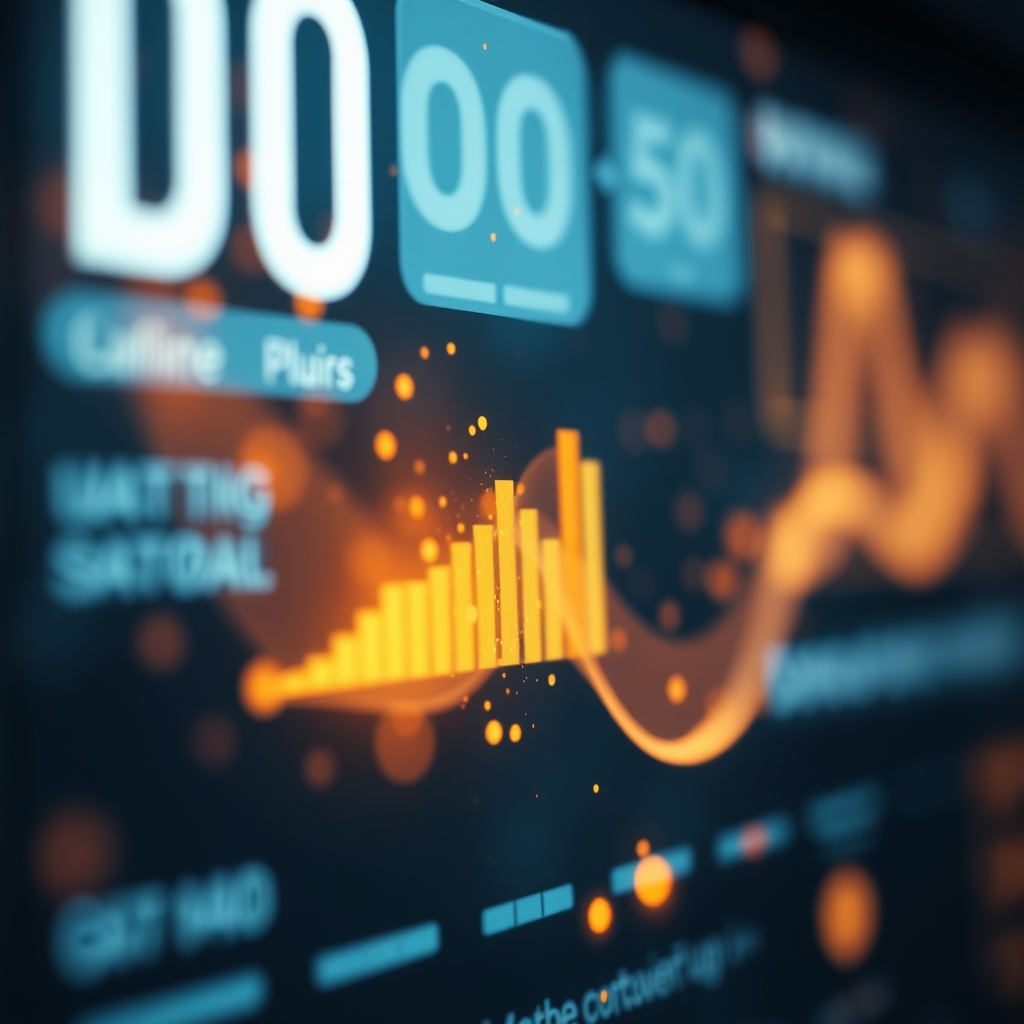 A close-up of a digital interface with soft, glowing particles flowing like liquid between UI elements, creating a sense of calm and fluidity.