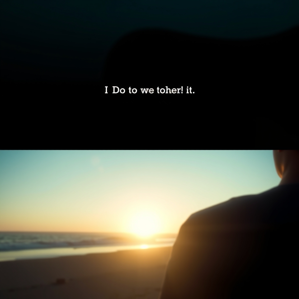 A split-screen showing a simple text prompt on one side and a resulting, well-edited short video clip with smooth transitions and music on the other.