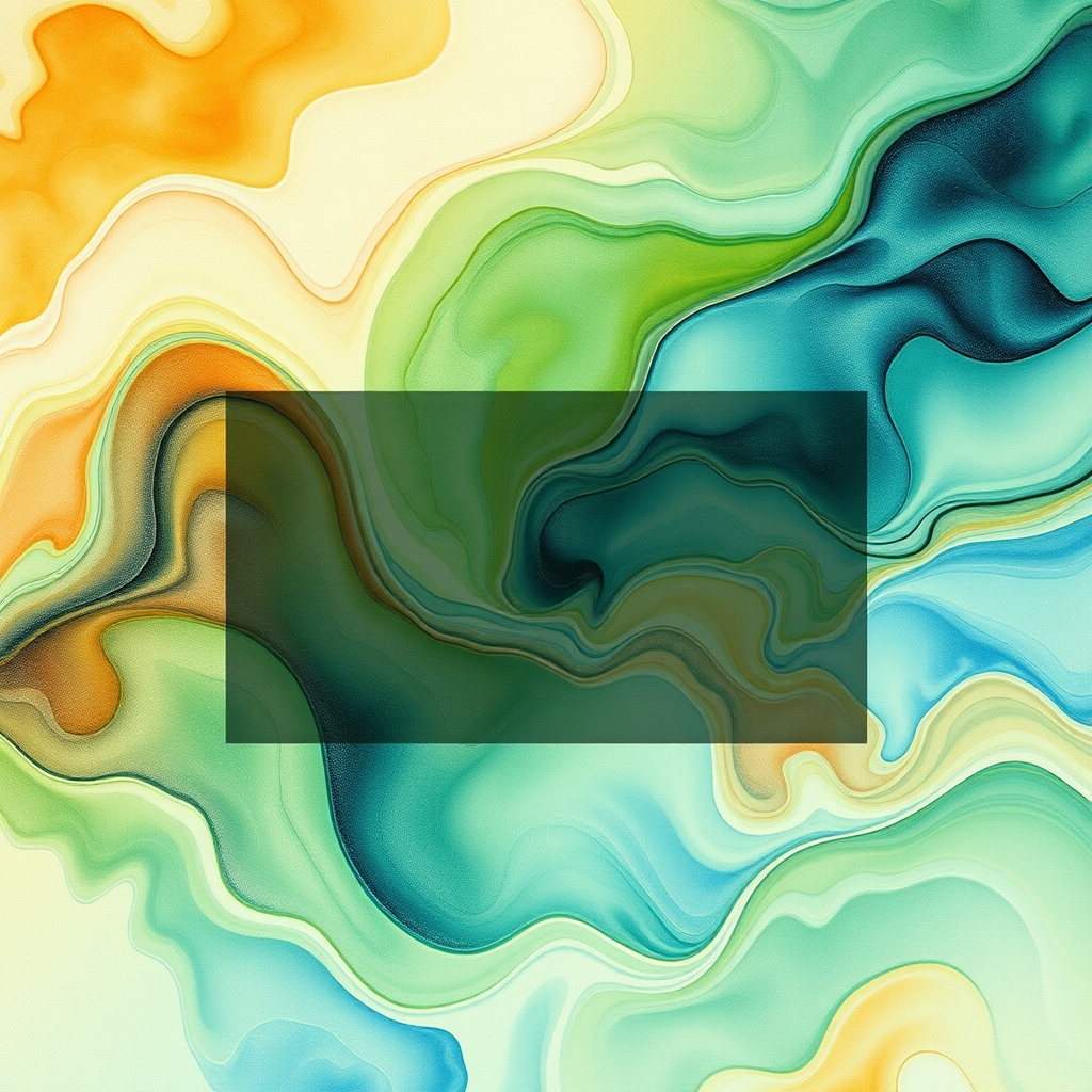 A dynamic website scroll interaction where a background video of flowing watercolors is revealed as the user scrolls down a portfolio page, creating a seamless and delightful visual effect.