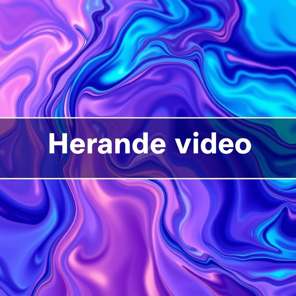 A modern website hero section with a captivating, looped background video showing abstract liquid motion in brand colors, with clear text overlay.