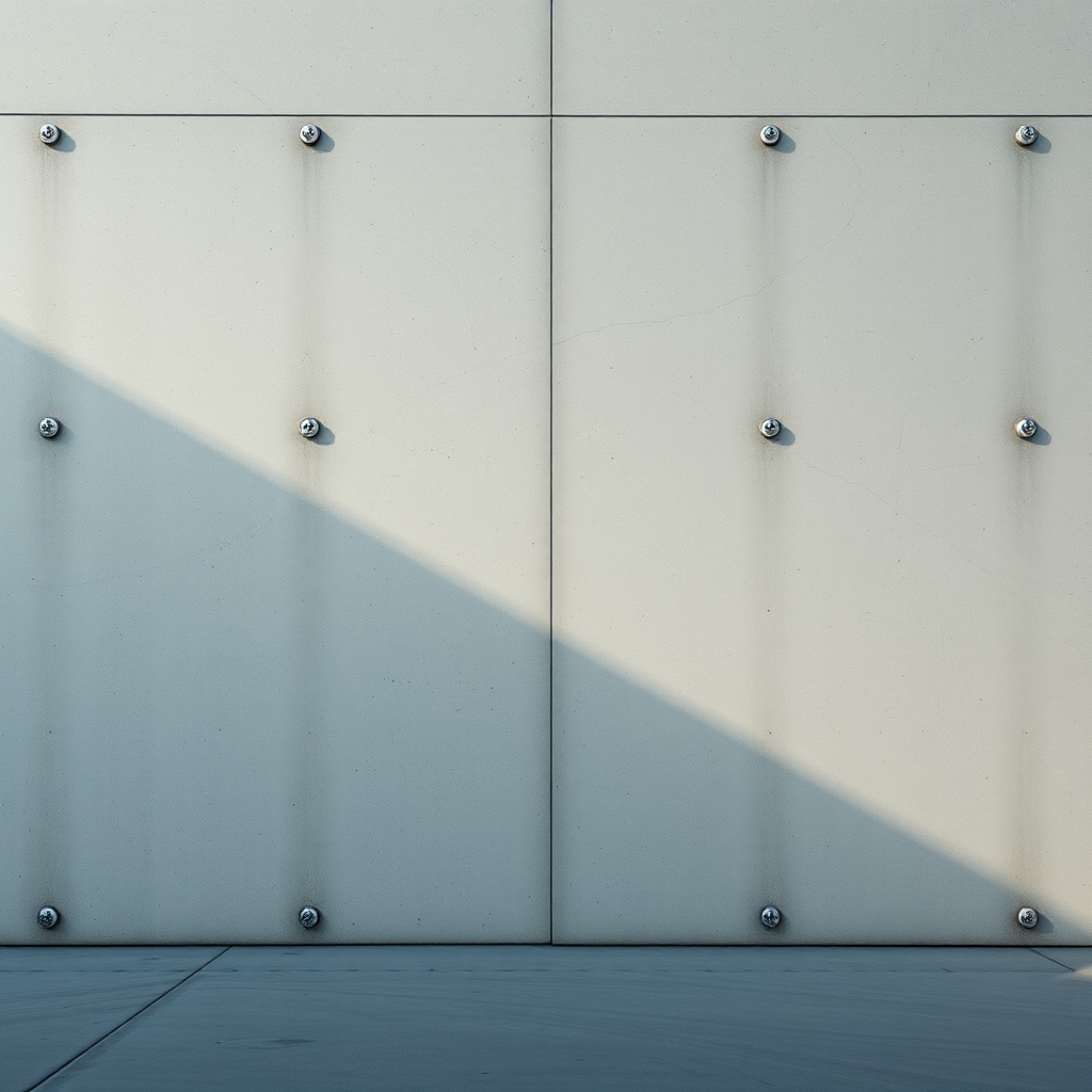 A serene, minimalist website homepage with a subtle, looped video of sunlight gently moving across a textured concrete wall, adding a soft dynamic feel.